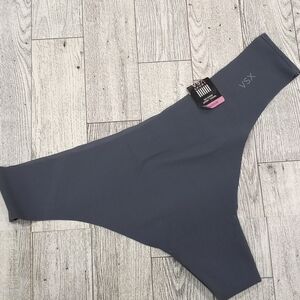 NWT VSXsport Bad Boy Grey No Show Sport Thong Knickers